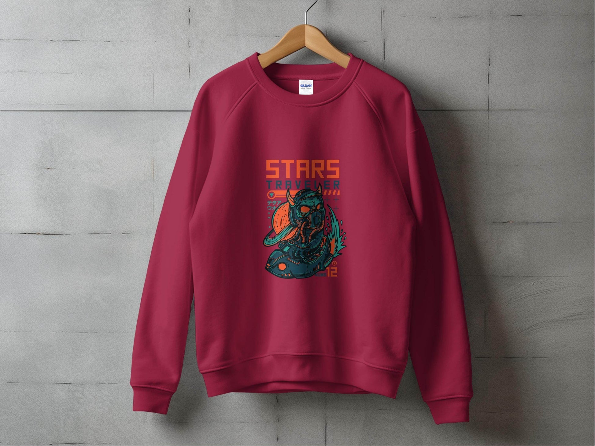 Stars Traveler Numb Twelve Graphic Cool Space Sweater - Design & Vybe