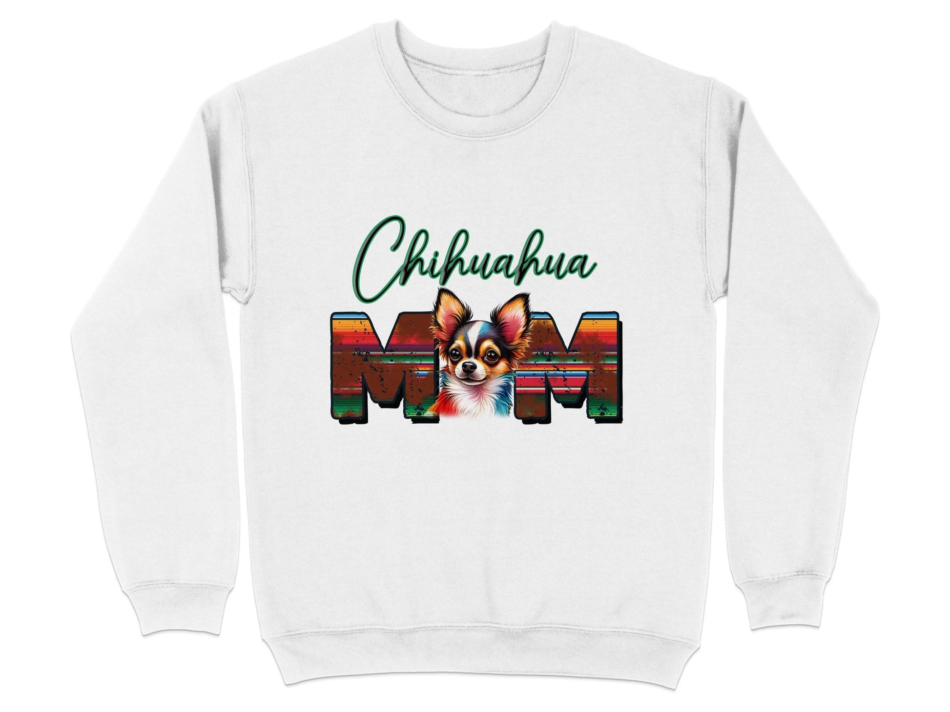Chihuahua Mom Dog Colorful Letters Design Sweater - Design & Vybe