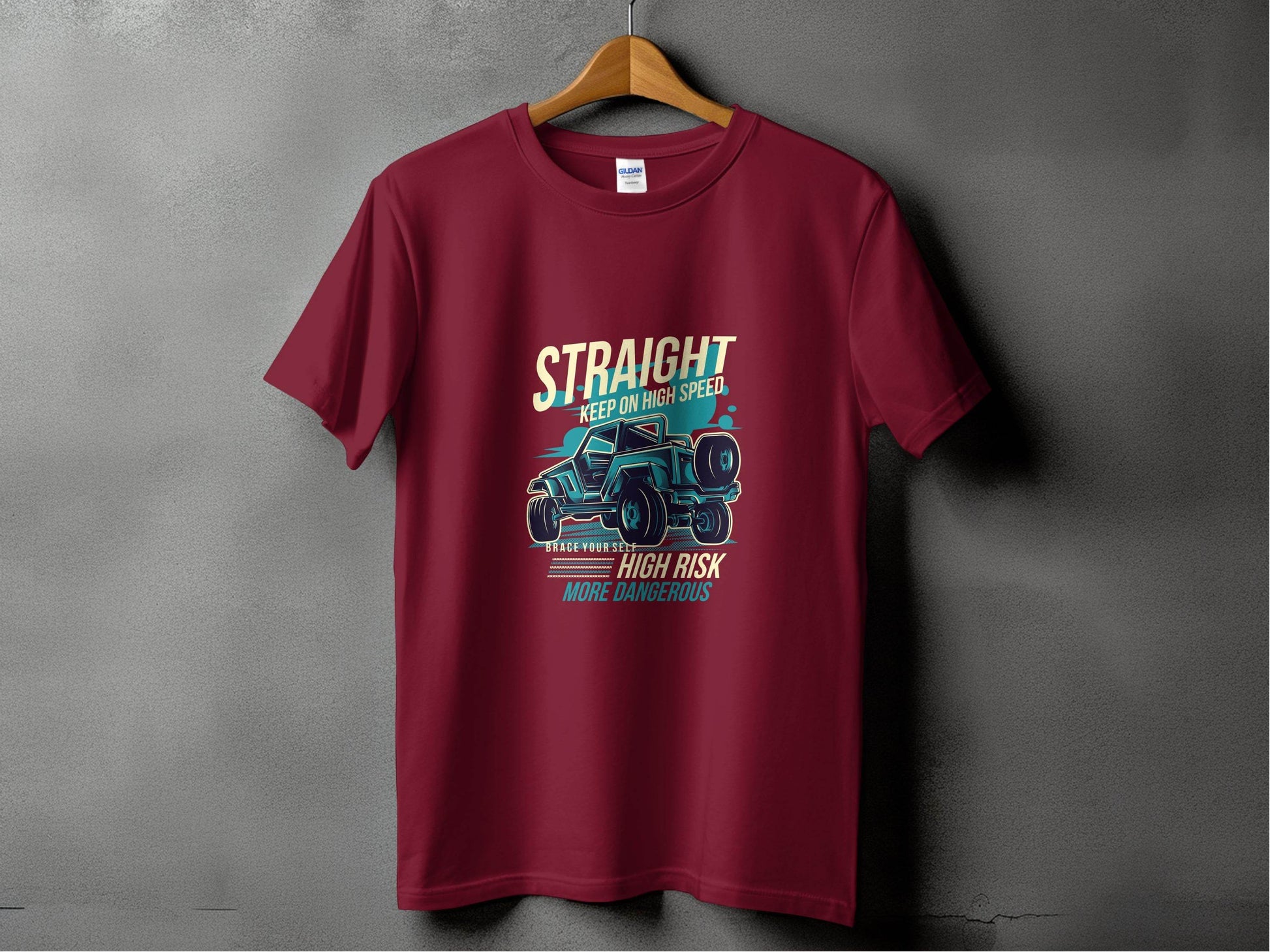 Straight Keep on High Speed More Dangerous T-Shirt - Design & Vybe