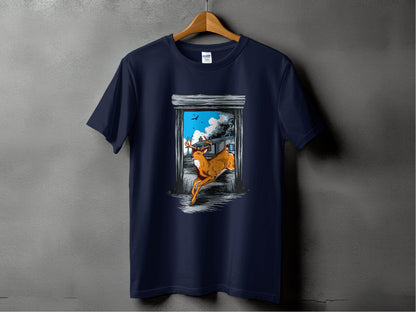 Wildlife Escape Deer Graphic T-Shirt - Design & Vybe