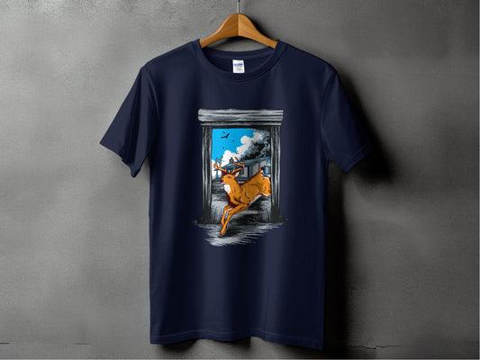 Wildlife Escape Deer Graphic T-Shirt - Design & Vybe