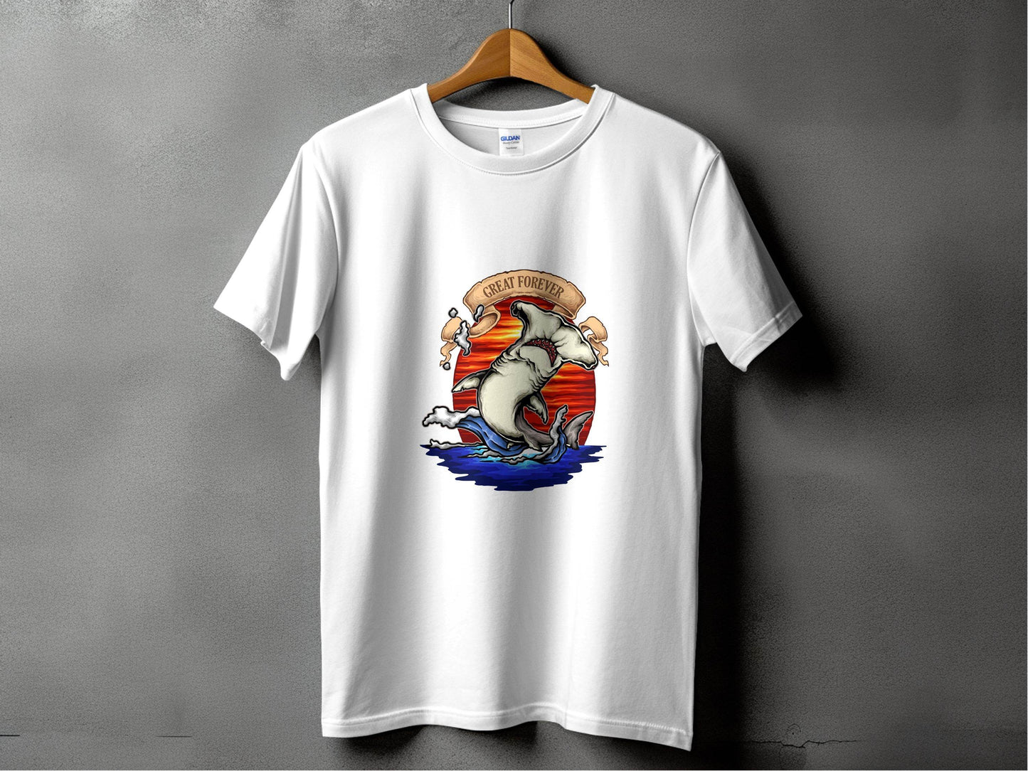 Hammerhead Shark Illustration Graphic T-Shirt - Design & Vybe