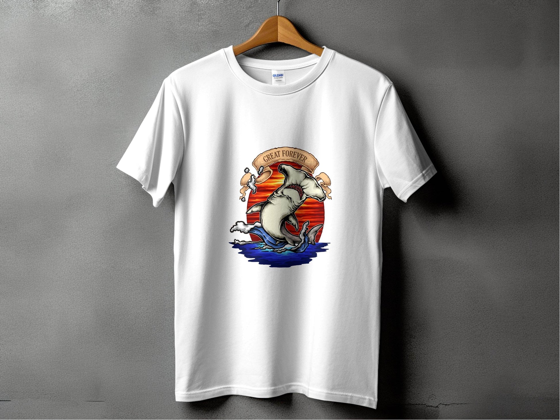 Hammerhead Shark Illustration Graphic T-Shirt - Design & Vybe