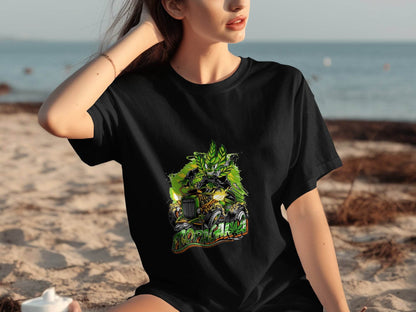 Propaganja Leaf Hot Rod Rider Graphic Print Design T-Shirt - Design & Vybe