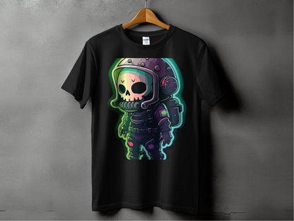 Skull Astronaut Graphic Black Short Sleeve T-shirt product