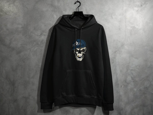 Grim Panda Skeleton on a Dark BaseBall Hat Artwork Hoodie - Design & Vybe