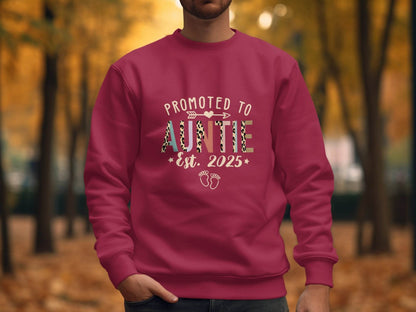Promoted To Auntie Est 2025 Cute Design Baby Sweater - Design & Vybe