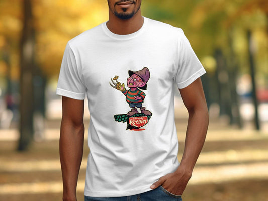 Freddy Keebler Halloween Horror Funny Parody Style T-Shirt - Design & Vybe