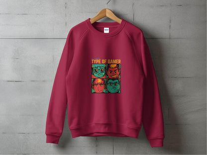 Type Of Gamer Video Gaming Four Styles Illustration Hoodie - Design & Vybe