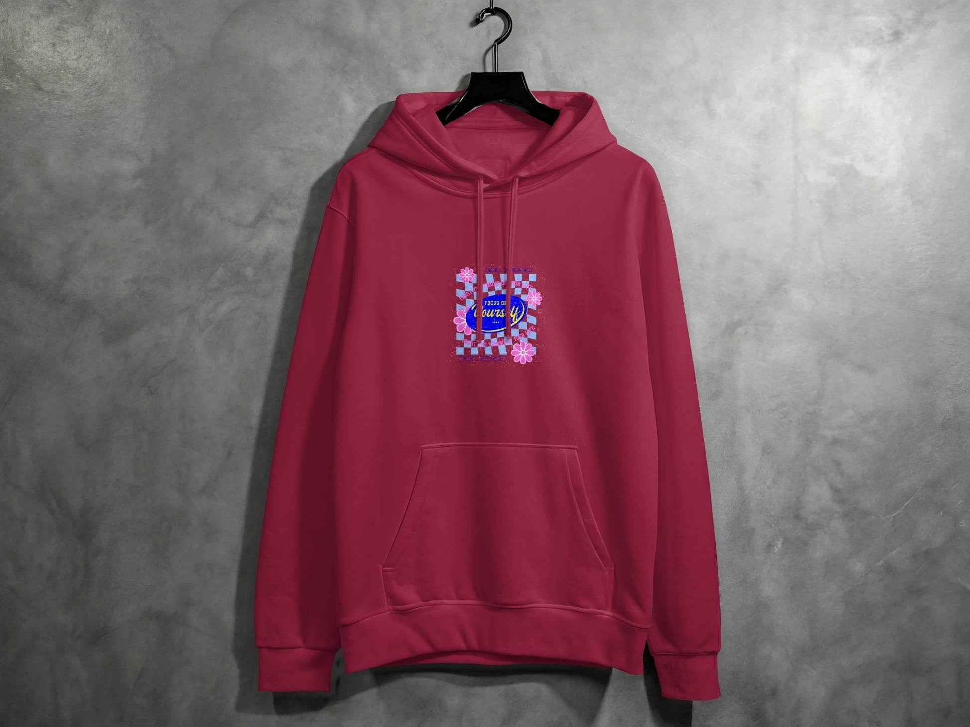 Focus on Yourself Trust Timing Floral Design Hoodie - Design & Vybe