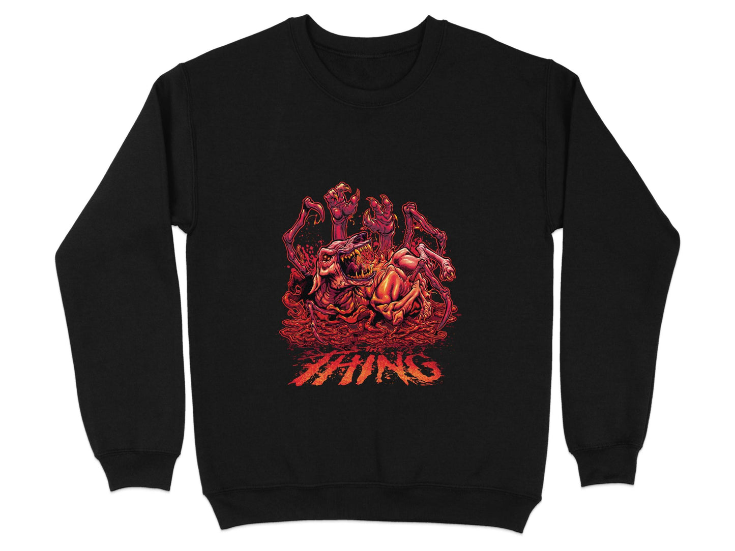 The Thing Horror Monster Dog Graphic Art Design Sweater - Design & Vybe