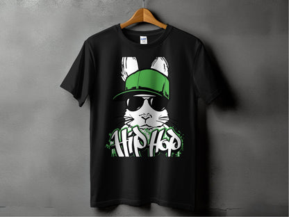 Cool Hip Hop Rabbit Graphic T-Shirt product