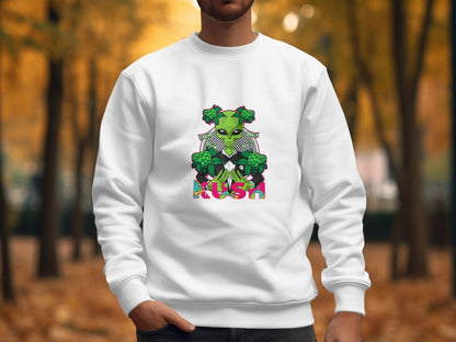 Kush Alien Money and Hops Design Graphic Hoodie - Design & Vybe