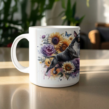 Floral Sunflower Rabbit Design Coffee Mug Product