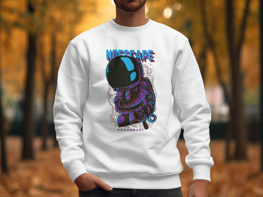 No Escape Spaceman Illustration Graphic Sweater - Design & Vybe