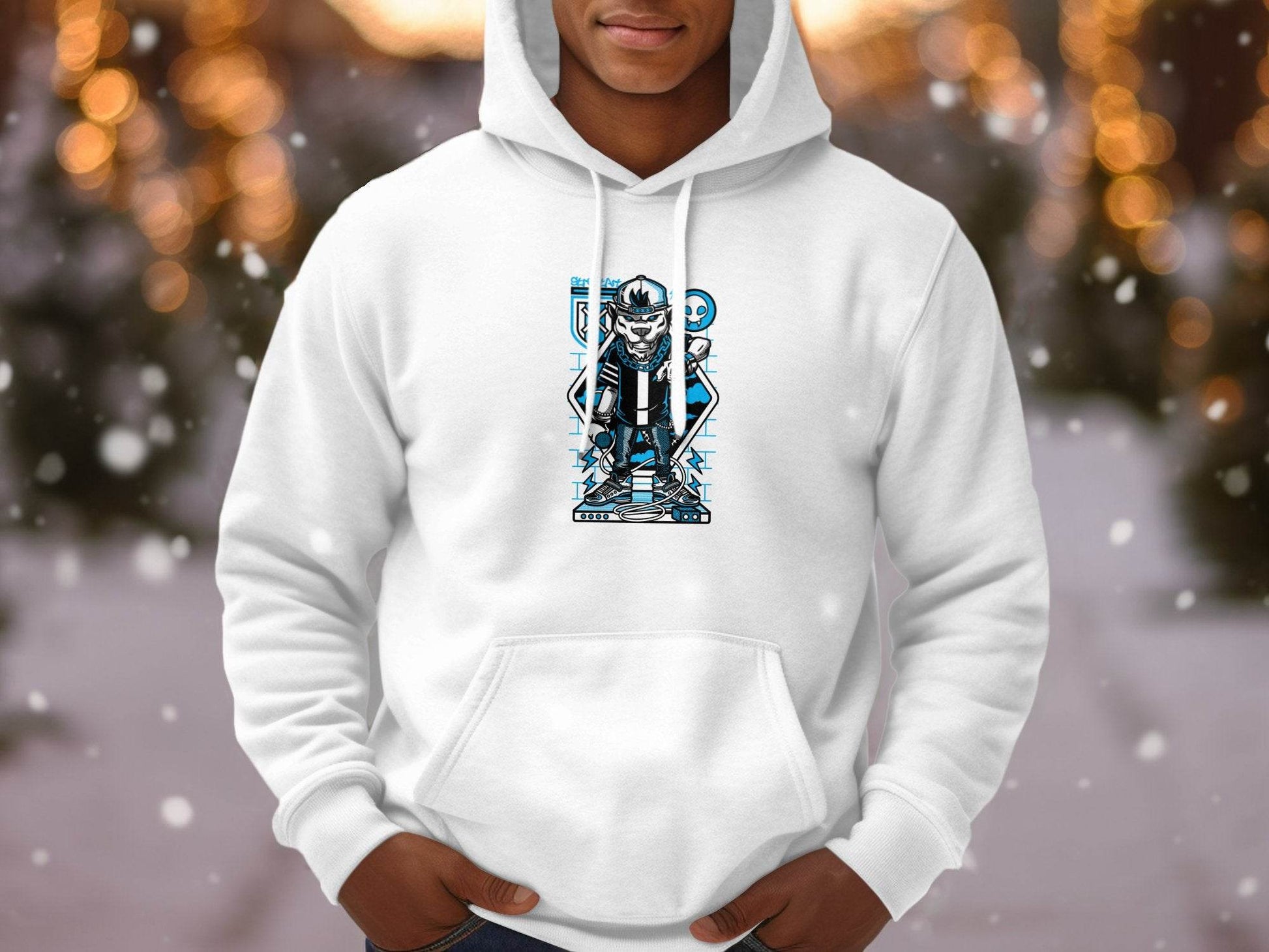 Street Art Urban Panther DJ Design Illustration Hoodie - Design & Vybe