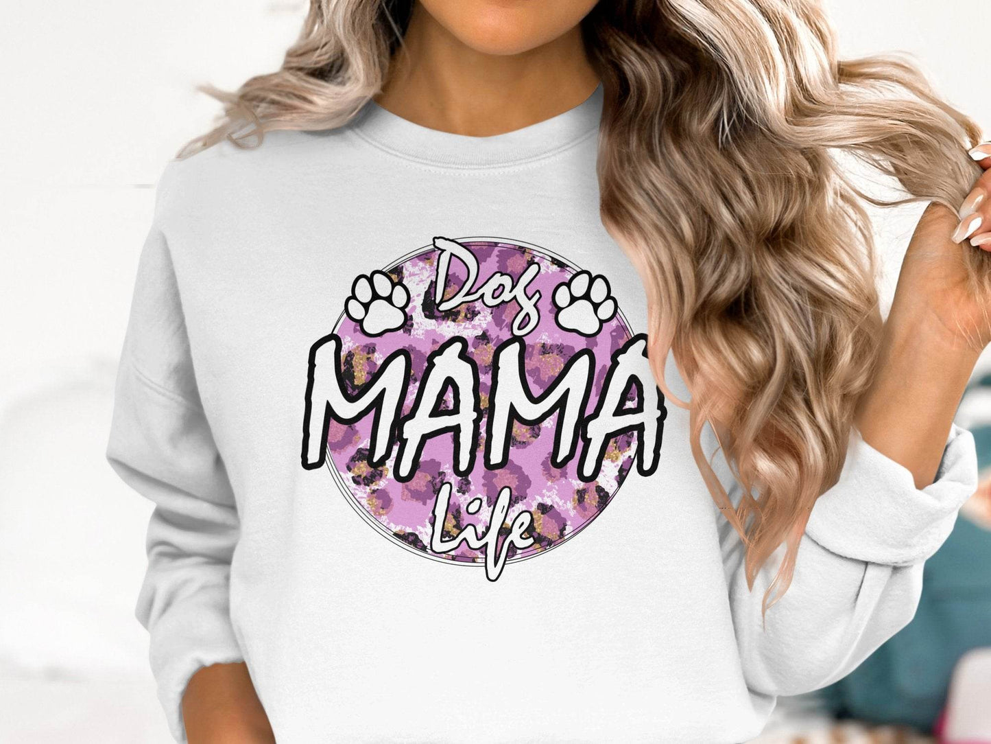 Dog Mama Life In Circle Graphic Unique Style Sweater - Design & Vybe