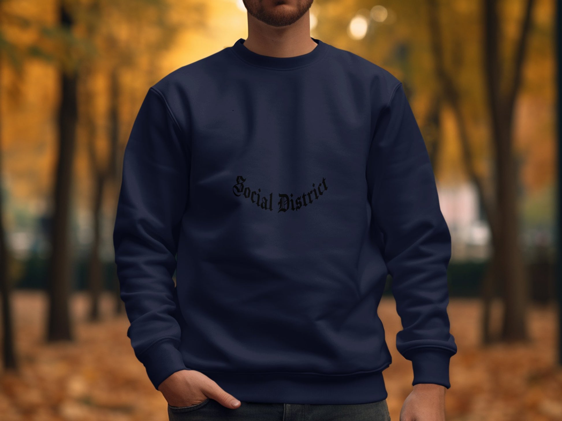 Social District Navy Sweatshirt Casual product