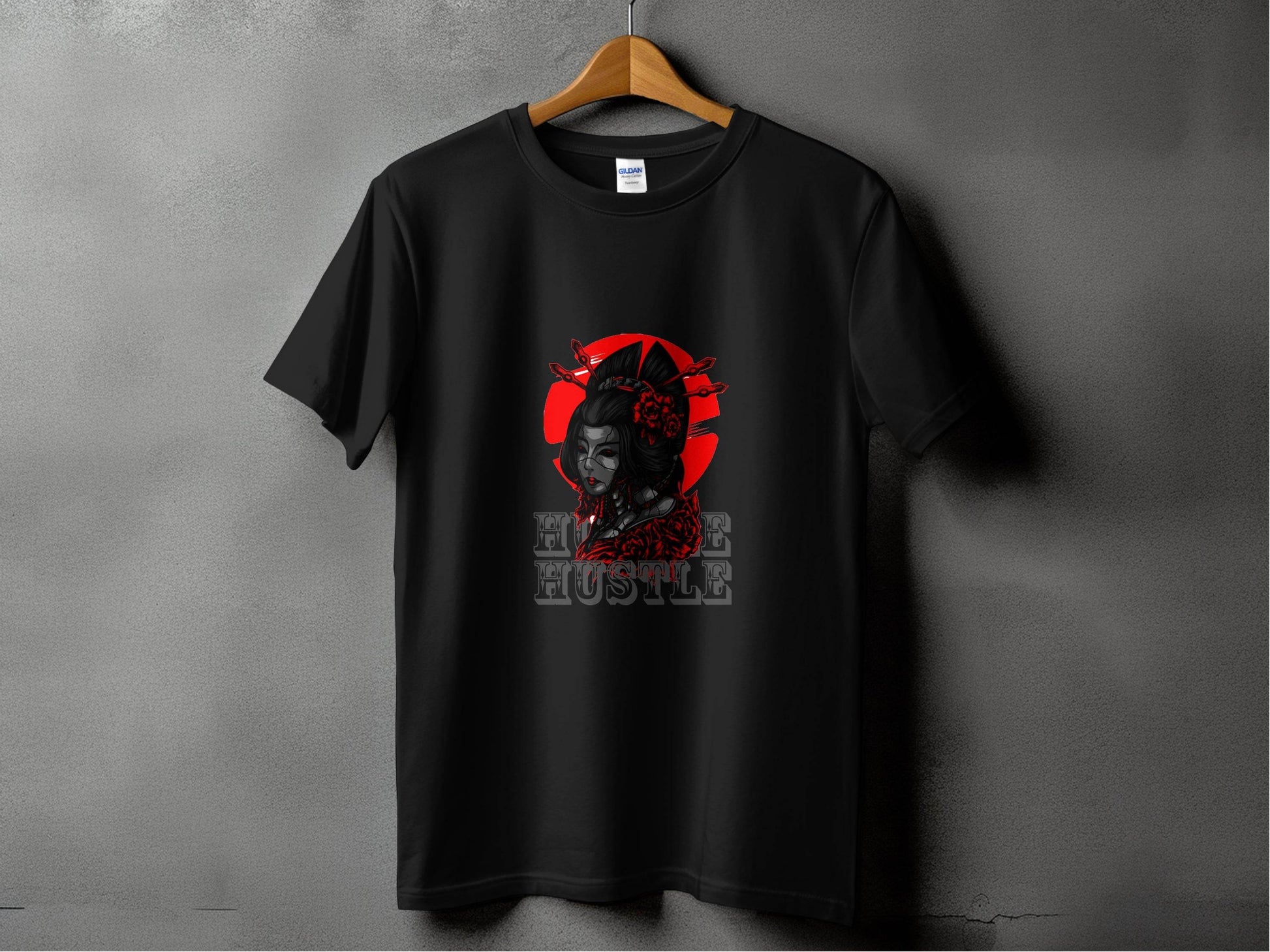Cyberpunk Geisha Hustle Graphic Image T-Shirt - Design & Vybe
