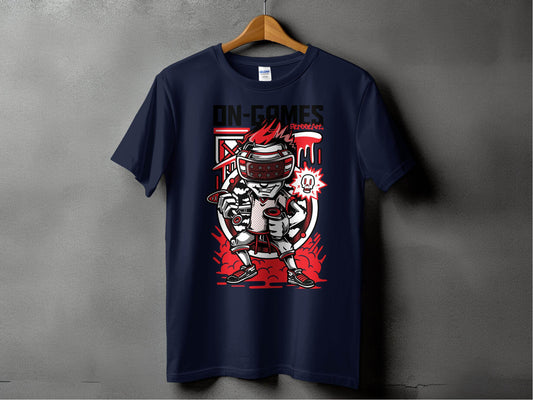 On Games Vr Gaming Schoolart Skull Graphic Design T-Shirt - Design & Vybe