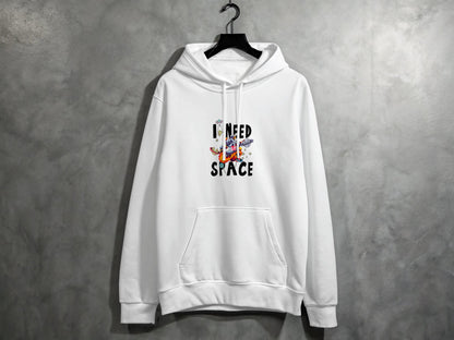 I Need Space Graphic Hoodie Unique Streetwear product type
