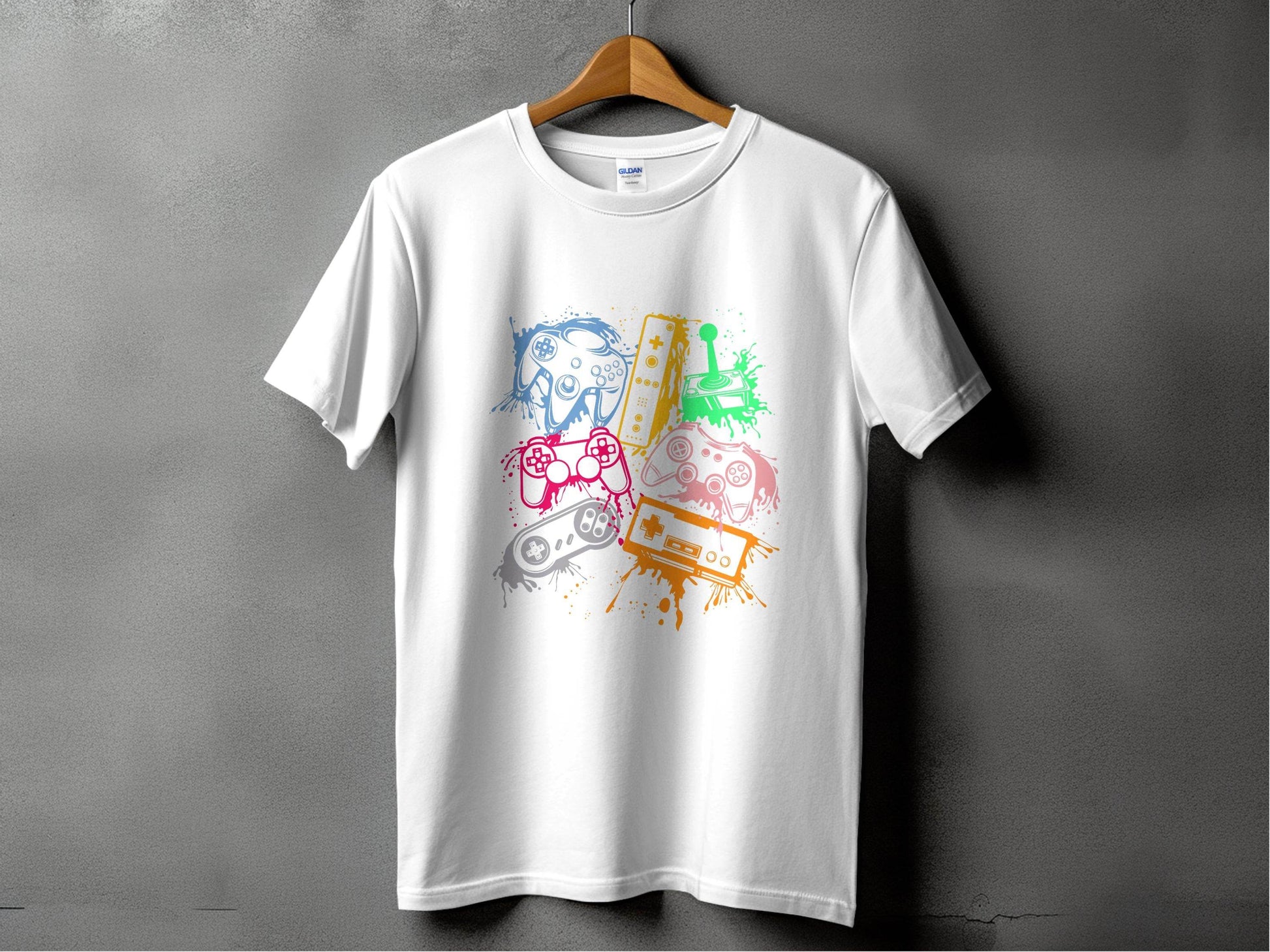 Gaming Console Joypad Colorful Style Design Artwork T-Shirt - Design & Vybe