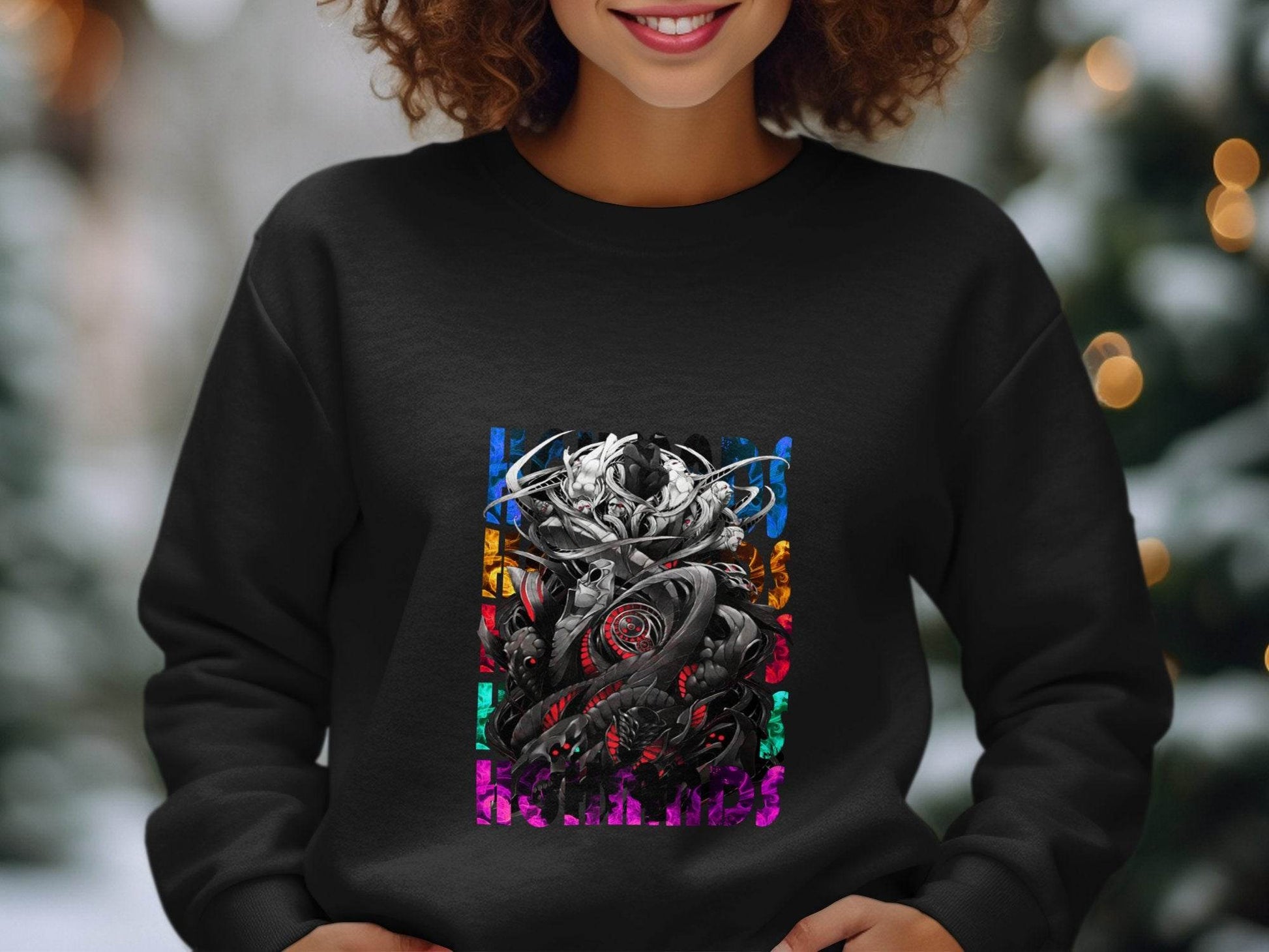 Complex Creature Design with Colorful Accents Premium Sweater - Design & Vybe