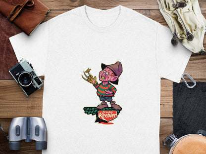 Freddy Keebler Halloween Horror Funny Parody Style T-Shirt - Design & Vybe