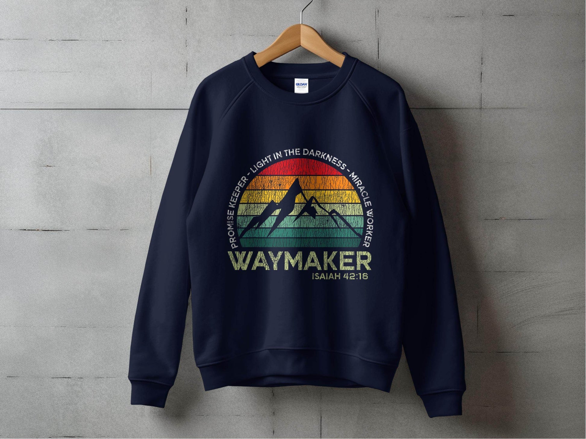 Waymaker Isaiah 42:16 Light In The Darkness Sweater - Design & Vybe