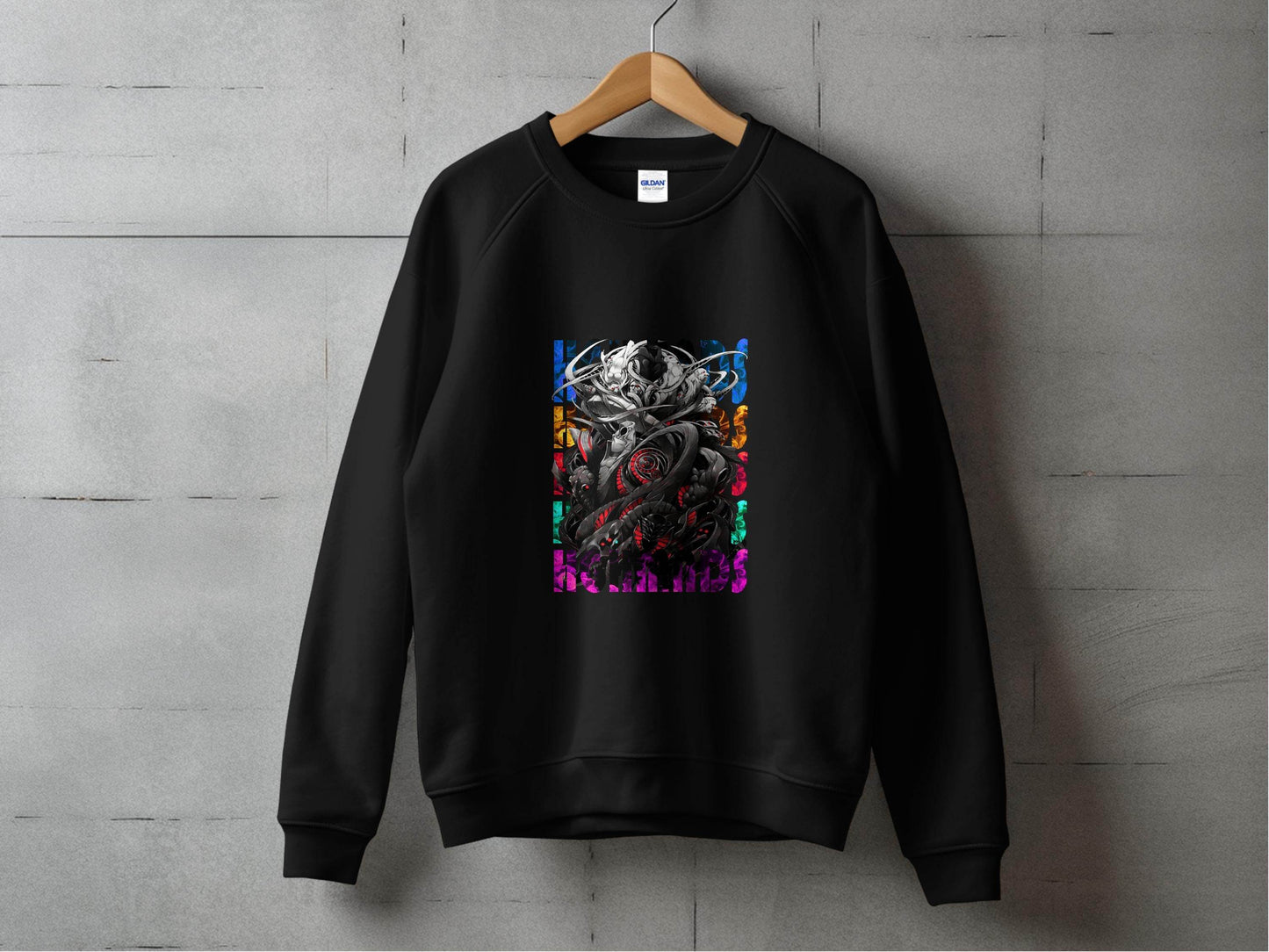 Complex Creature Design with Colorful Accents Premium Sweater - Design & Vybe
