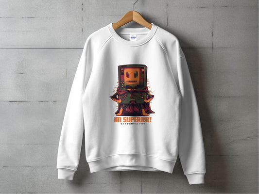 Retro Game Robot I'm Superrr Design Awesome Sweater - Design & Vybe
