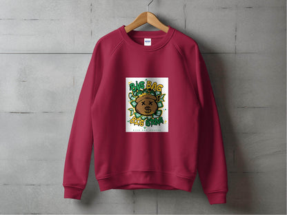 Big Bag and Big Brag Rich and Rugged Design Sweater - Design & Vybe