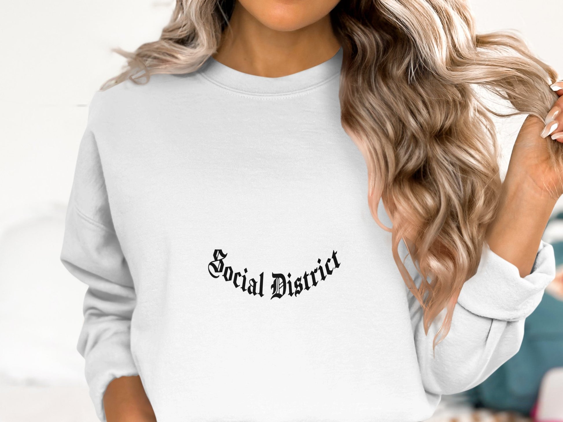 Social District Text Printed Sweatshirt product