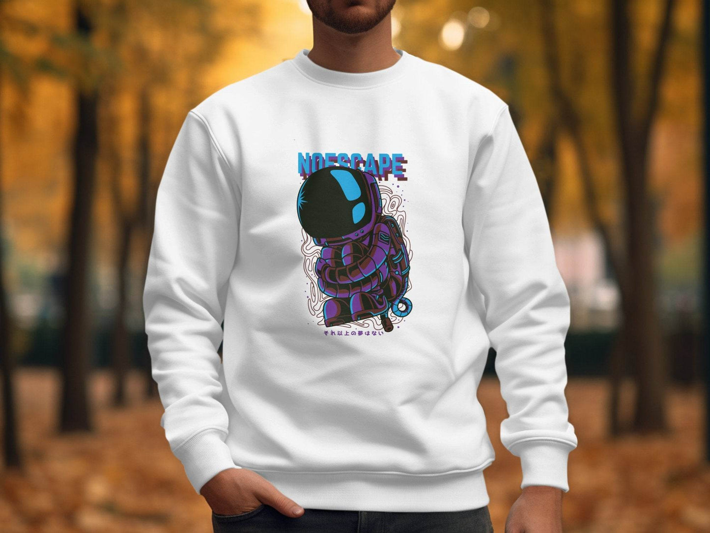No Escape Spaceman Illustration Graphic Hoodie - Design & Vybe