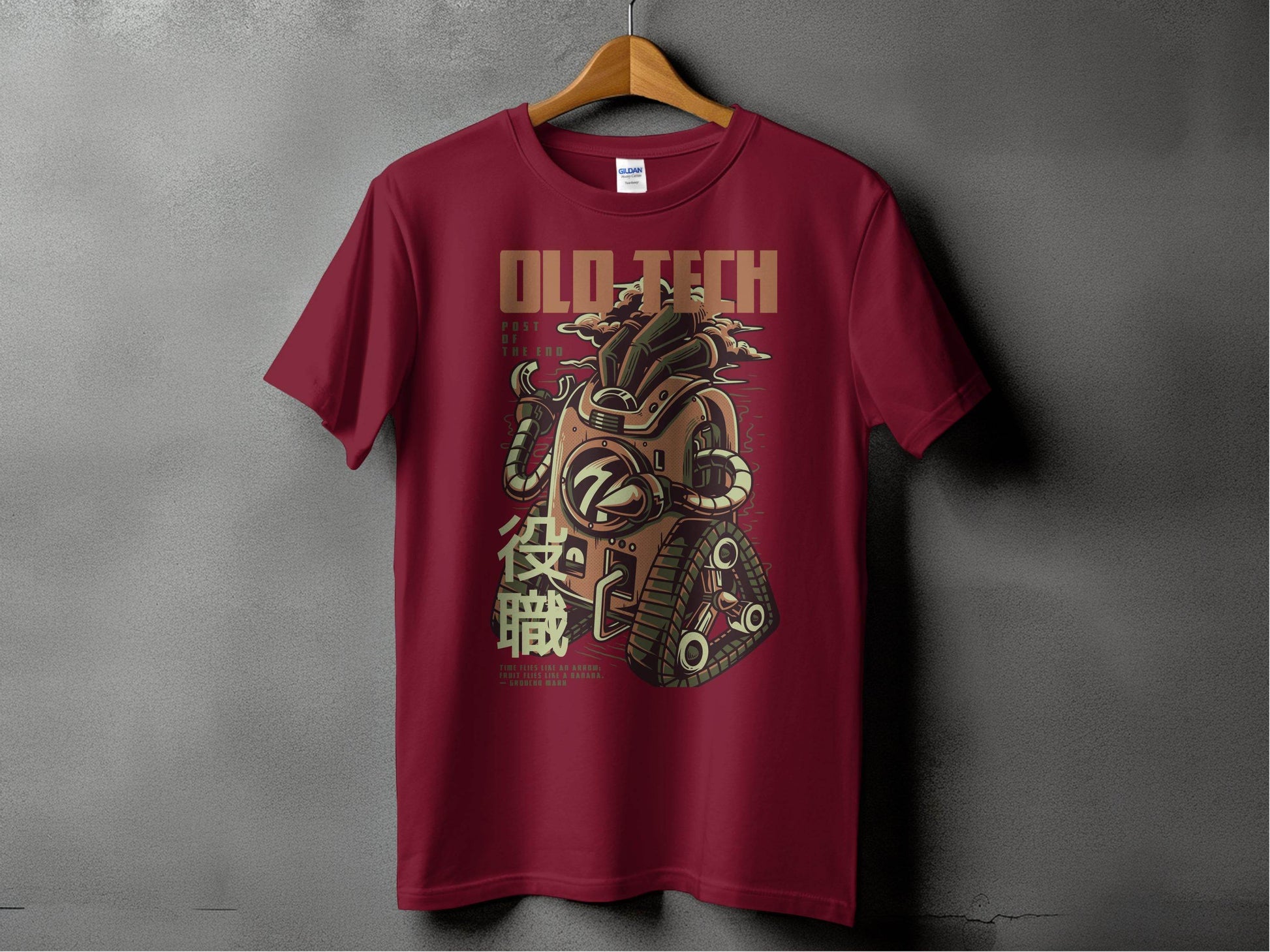 Old Tech Post of the End Robot Inspired T-Shirt - Design & Vybe
