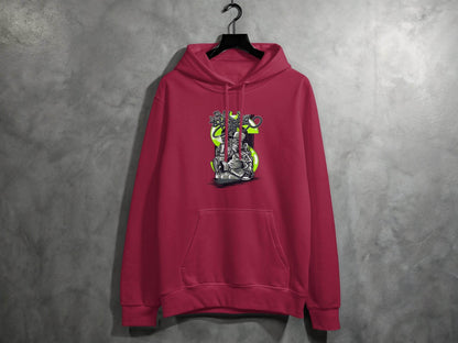 Urban Street Art Graffiti Character Design Printed Hoodie - Design & Vybe