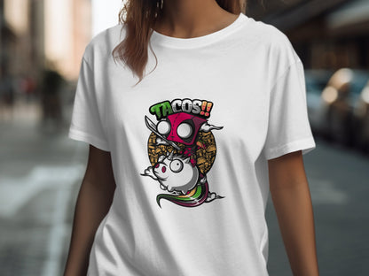 Colorful Taco Loving Unicorn Graphic T-shirt product