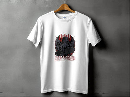 Rise and Grind Skater Monster Graphic Novelty T-Shirt - Design & Vybe