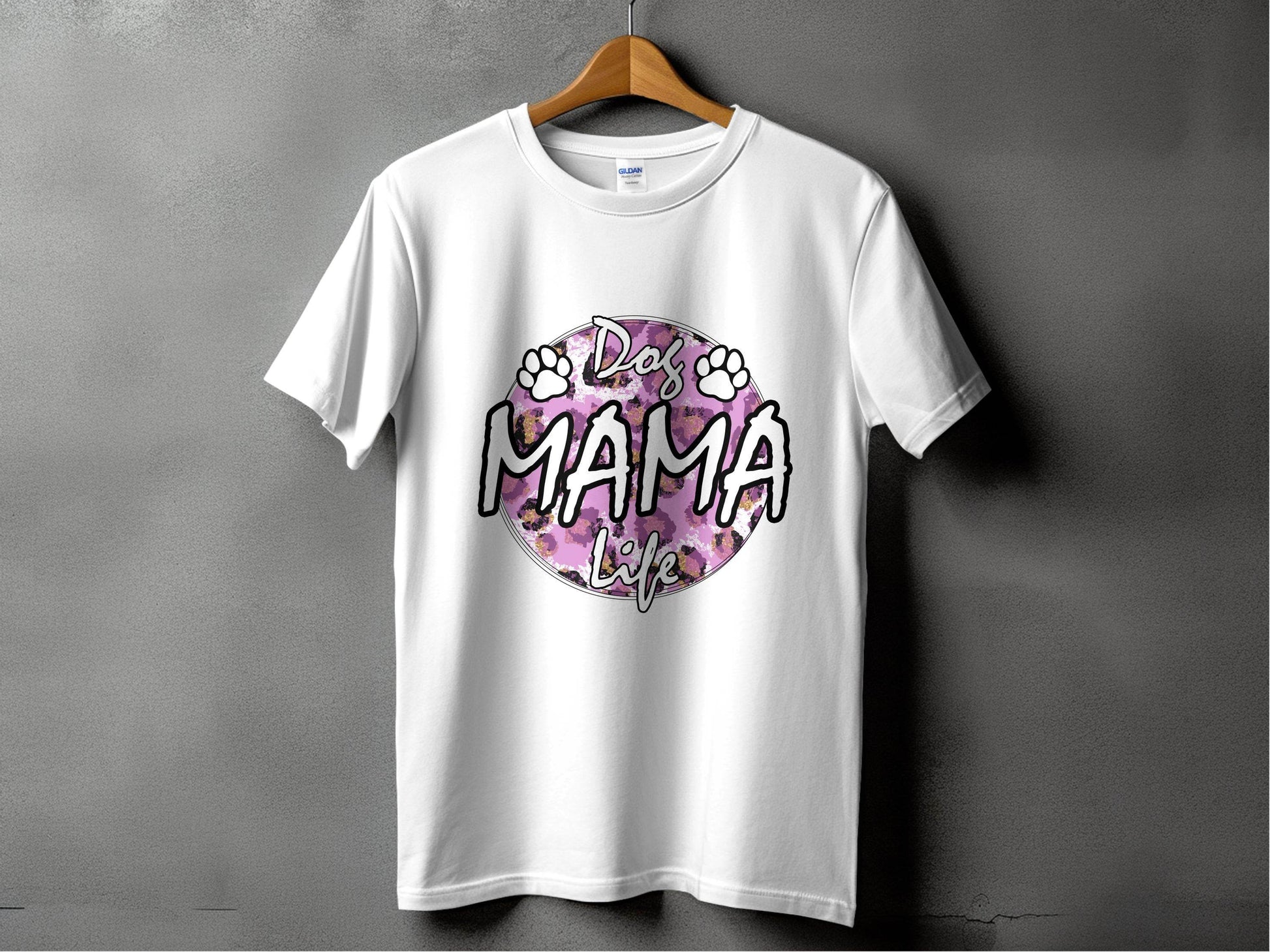 Dog Mama Life In Circle Graphic Unique Style T-Shirt - Design & Vybe