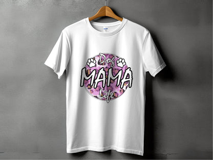 Dog Mama Life In Circle Graphic Unique Style T-Shirt - Design & Vybe