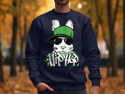 Trendy Hip Hop Bunny with Sunglasses Sweater - Design & Vybe