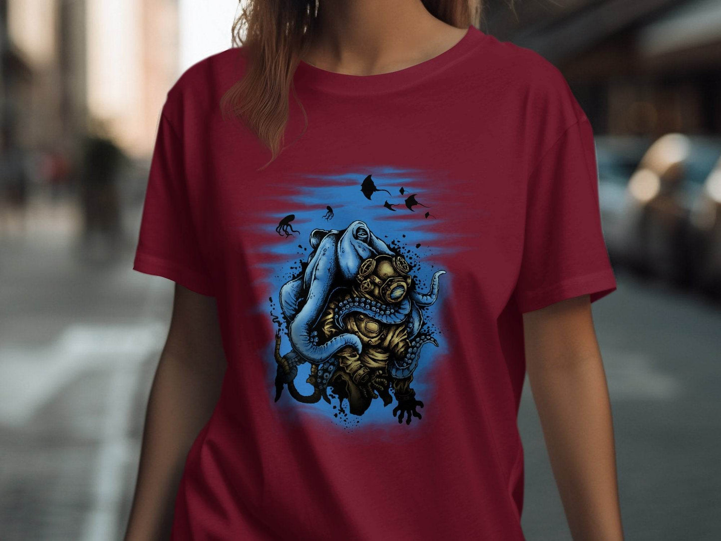 Deep Sea Diver Adventure-Inspired Jelly Fish Graphic T-Shirt - Design & Vybe