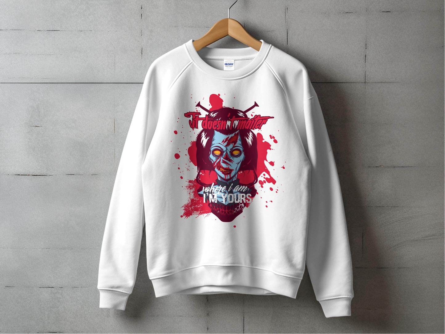 It does not matter where I am your Sci-Fi-Themed Horror Sweater - Design & Vybe