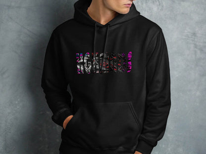 Highmads Artistic Bold Design Statement Graphic Print Hoodie - Design & Vybe