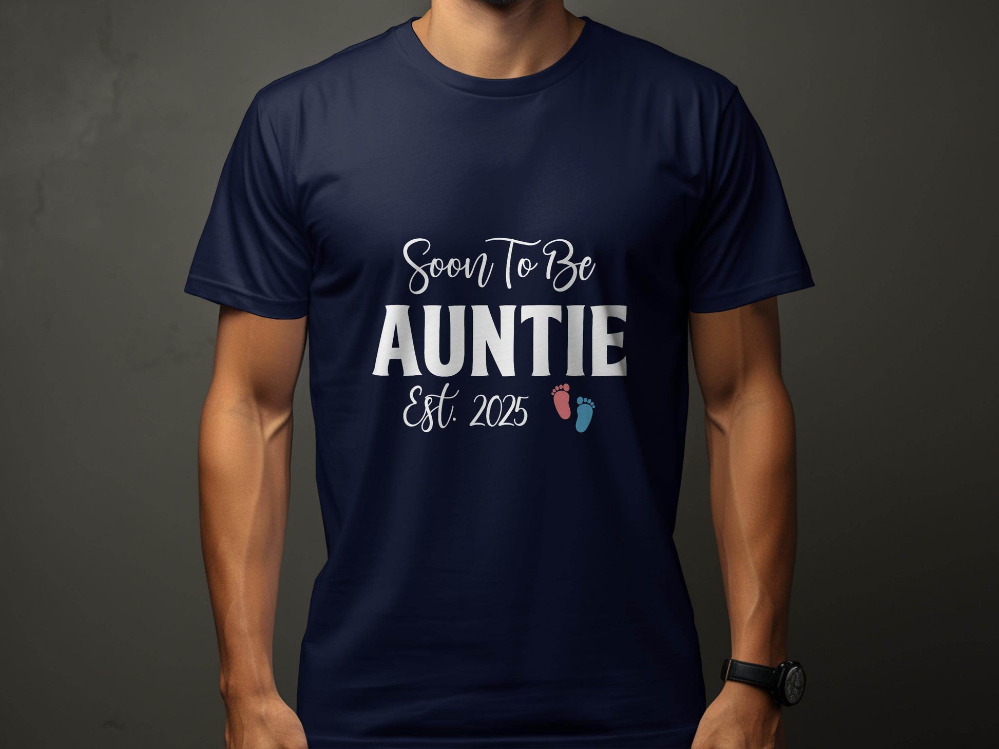 Soon To Be Auntie Est 2025 Design New Auntie T-Shirt - Design & Vybe