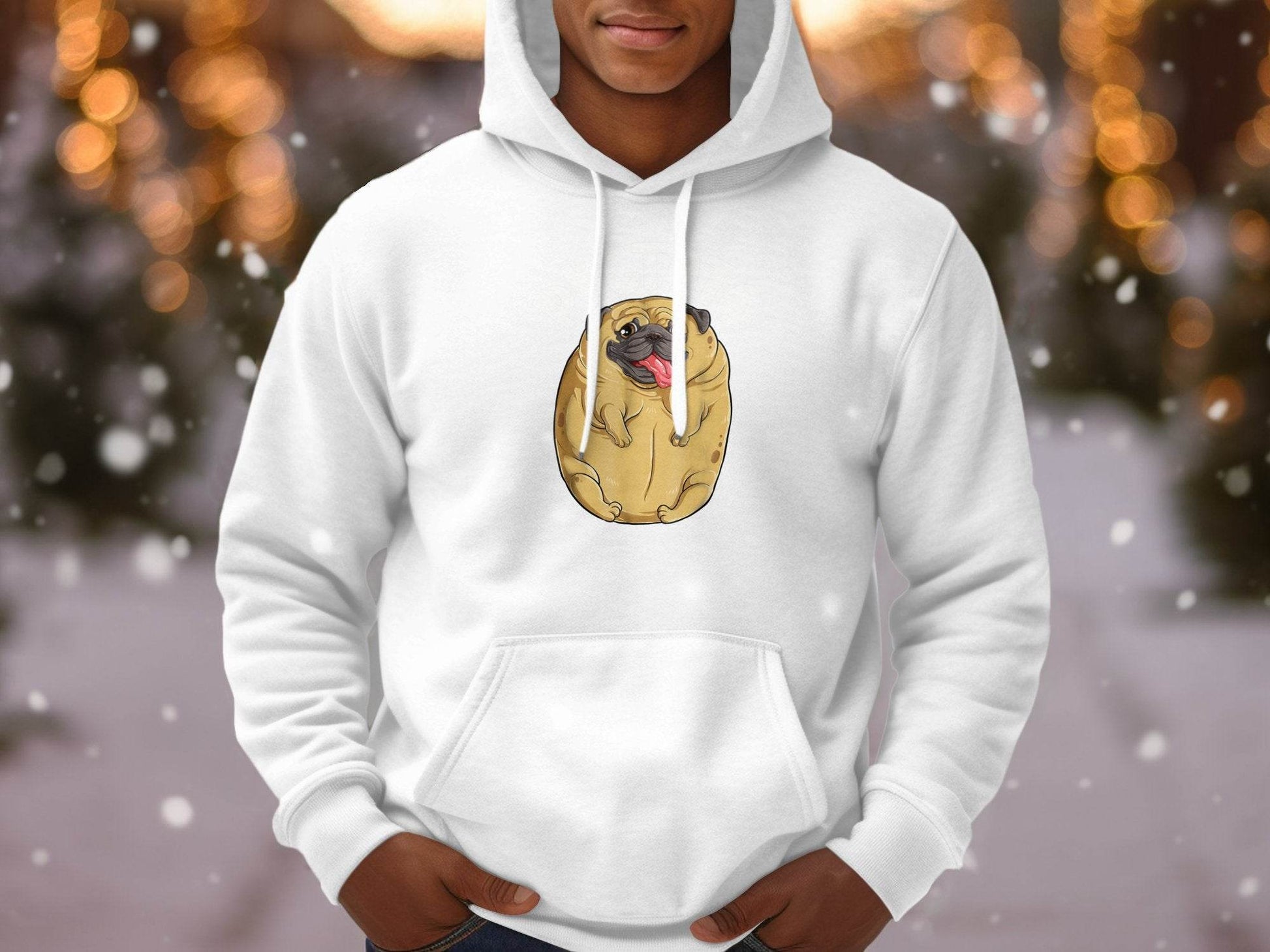 Cute Pugtato Dog Pug Design Graphic Hoodie - Design & Vybe