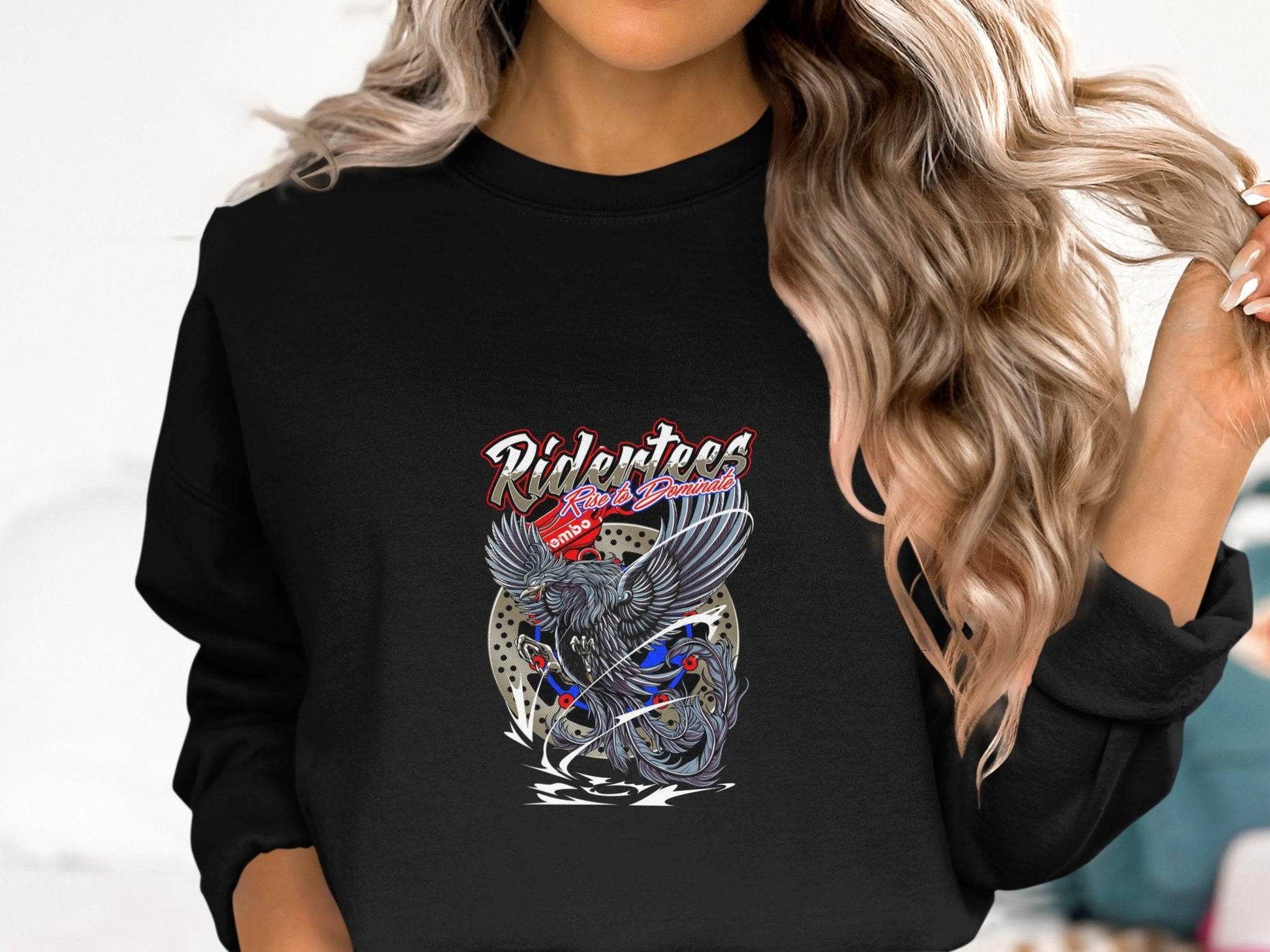 Ridertees Rise to Dominate Phoenix Design Graphic Sweater - Design & Vybe