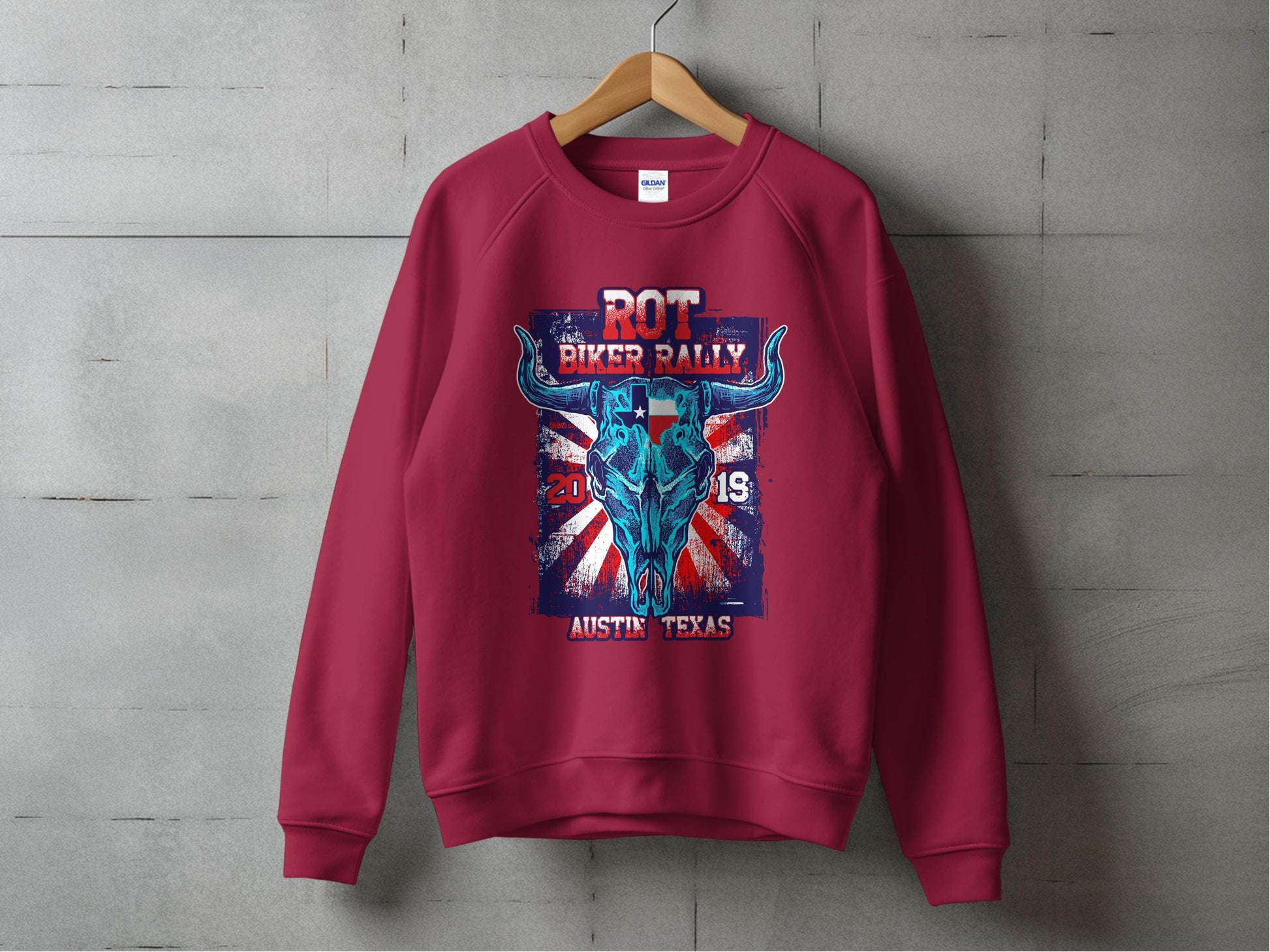 ROT Biker Rally Austin Texas 2019 Sweater - Design & Vybe