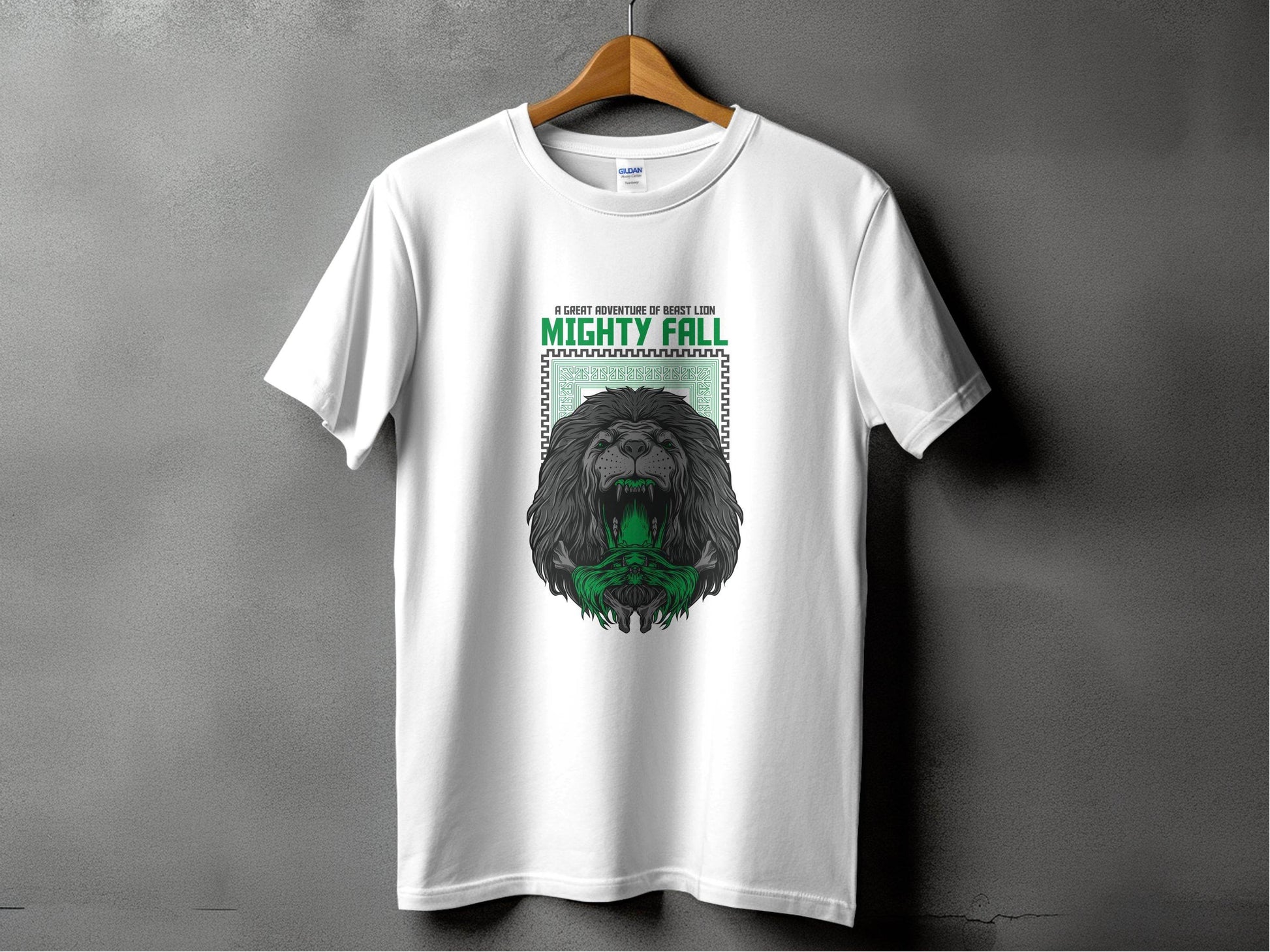 A Great Adventure Of Beast Lion Mighty Fall Design T-Shirt - Design & Vybe