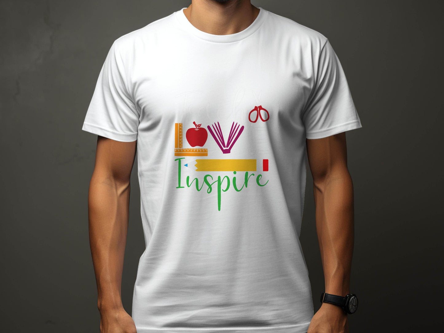 Teach Love Inspire Back To School Design Teachers T-Shirt - Design & Vybe